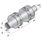 Vetus Schalldämpfer Für Abgassysteme Innendurchmesser 90-150 mm Edelstahlbügel Enthalten, Auspuffdämpfer, Für High-Performance Anwendungen
