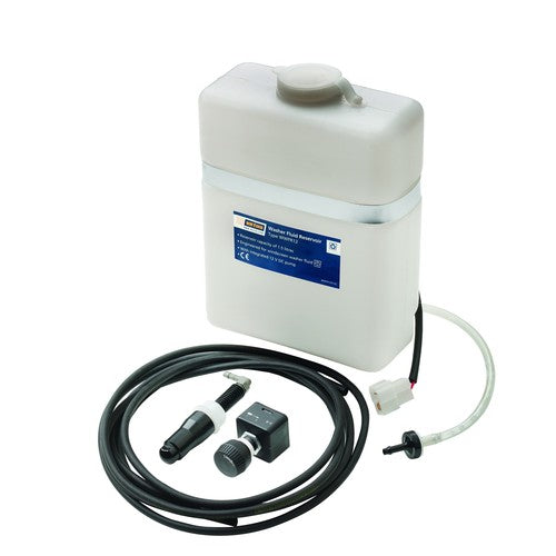 Vetus Scheibenwaschanlagen Set 24 Volt, Scheibenwaschkit, Komplettset mit einzigartig langer Doppelsprühdüse