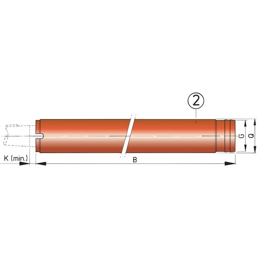 Vetus Stahl-Stevenrohr Ø 50 mm, Edelstahl-Rohr, Modell XYZ123, robust und sicher