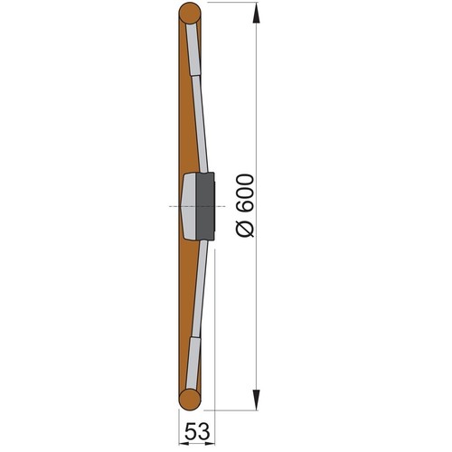 Vetus Steuerrad PRO40P, Polyuhretan, 60cm