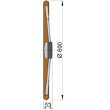 Vetus Steuerrad PRO60T, Teakholz, 60cm