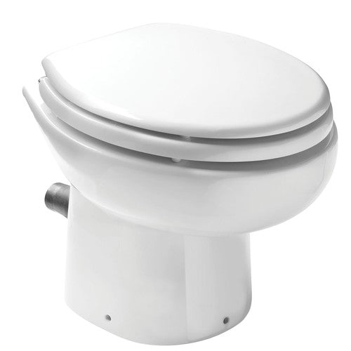 Vetus Bordtoilette 12V Kompakt, Elektrische Bootstoilette, GERÄUSCHARME EDELSTAHL-KLINGEN