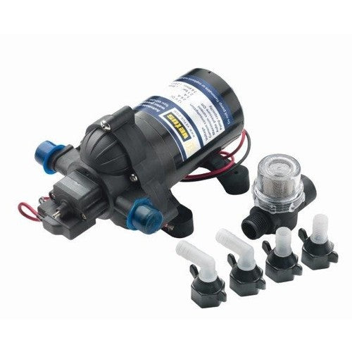 Vetus pressure water pump 24V 13 Ltr/minute, quiet water supply, self-priming with check valve and overload protection