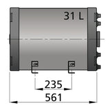 Vetus Warmwasserboiler 31 Ltr Doppelwandig, Warmwasserbereiter, Schnelle Erwärmung