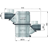 Vetus Wassersammler Drehbar, Heavy Duty Waterlock NAVIDURIN® Temperaturbeständig bis 260°C, Geräuschreduzierung
