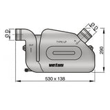 Vetus Wassersammler Ø 51-90 mm, Abgassammler, Verhindert Wasserzurückfluss USP