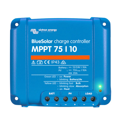 Victron Solar Charger MPPT 75/10, Solar Controller, Ultra Fast Maximum Power Point Tracking USP: Battery Life Extension