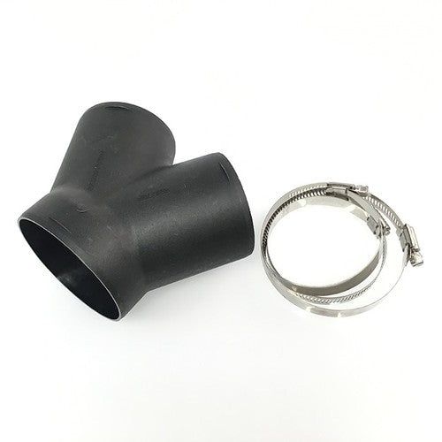 Wallas Heißluftverteiler Modell XYZ123 Y D 90 x 75 x 75mm, Schwarz, Heizluftverteiler, kompakte Bauweise