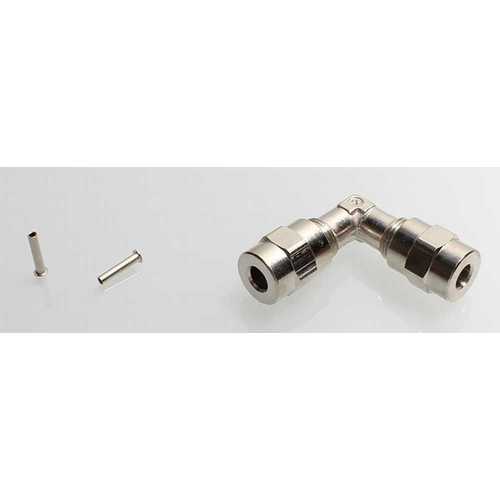 Wallas L-Verbinder 5mm Schlauch, Verbindungselement, neues Modell, schwarz, Modell XYZ123