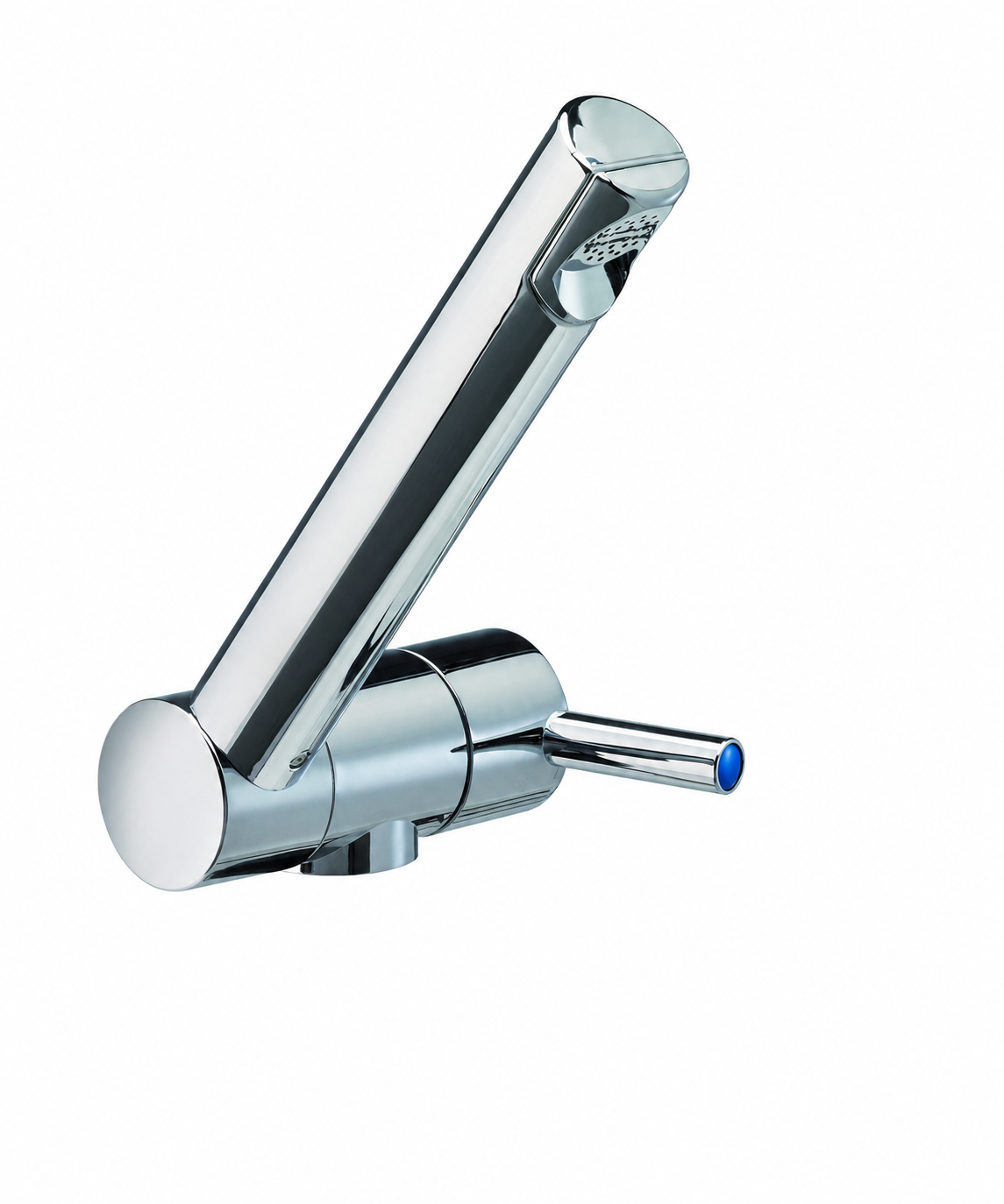 Reich single-lever mixer tap with foldable spout, single-lever faucet, space-saving design for motorhomes and boats