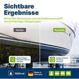awn Wasserpass Reiniger, gegen Algen, Kalk, Bewuchs und Flugrost, für Wasserpass und Unterwasserschiff, 1 Liter