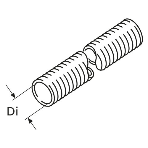 Webasto Flexrohr D60 grau, Abgasrohr, mit Webasto Logo