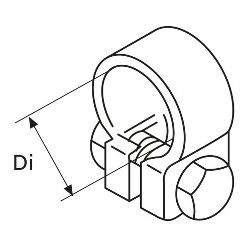 Webasto Rohrklemme Edelstahl D24-26, Schlauchhalterung, robustes Design