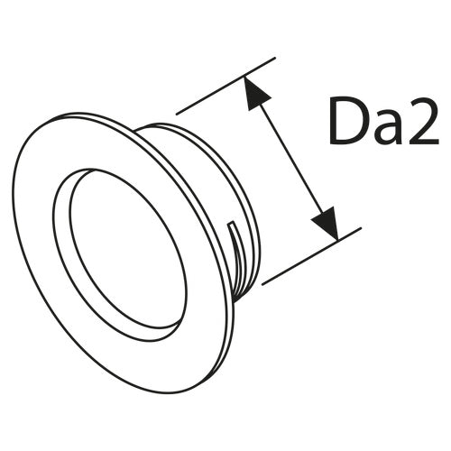 Webasto wall feedthrough adapter D60 model XYZ123 black, wall mounting adapter, high safety standards