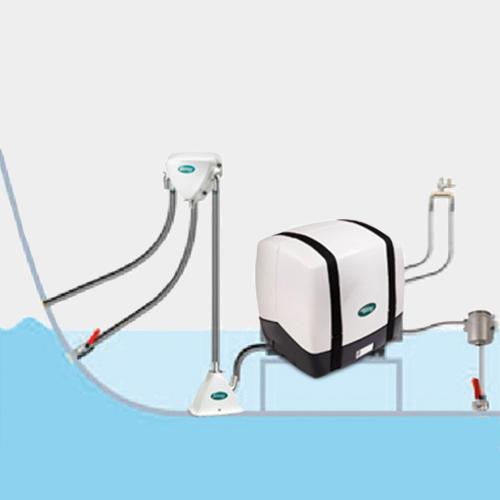 WhisperPower Abgassystem Waterlock 40mm Auspuffset Marine Qualität, inklusive Abgasschlauch und Messinganschluss