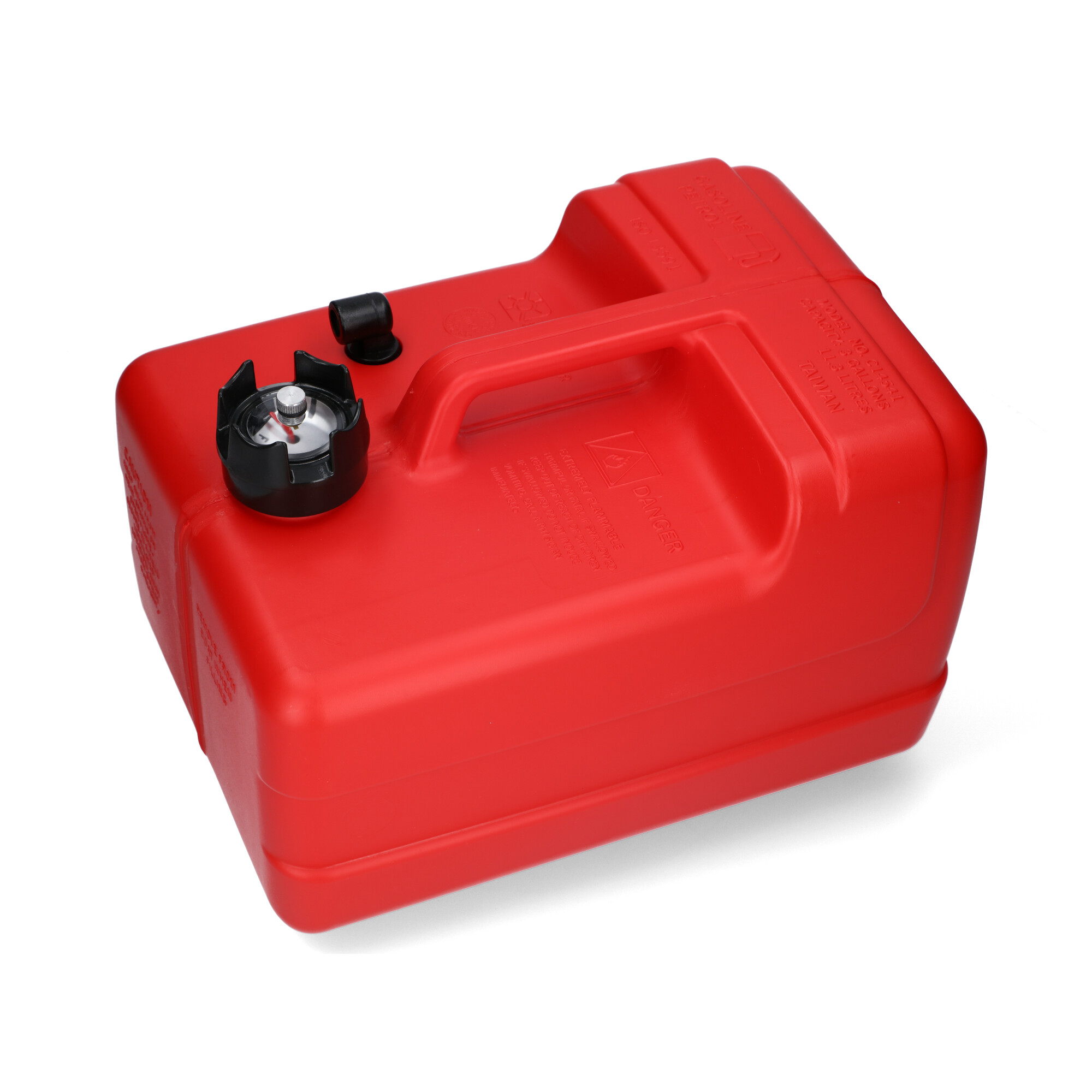 Fuel tank red with ohne connection / level indicator manual