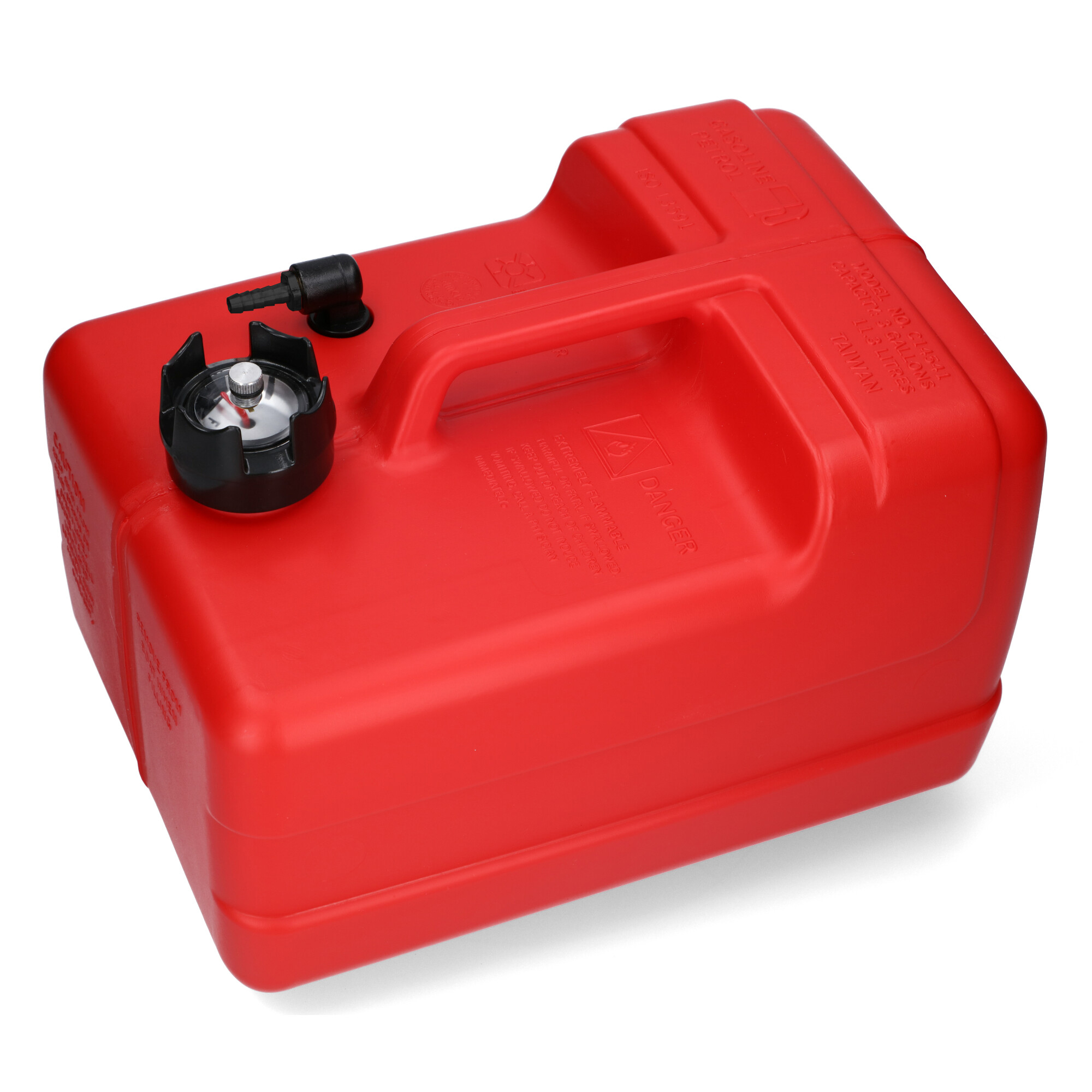 Fuel tank red / Connection nipple (8mm) / level indicator manual