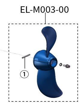 ePropulsion eLite Propeller inkl. Scherstift (EL-M003-00)