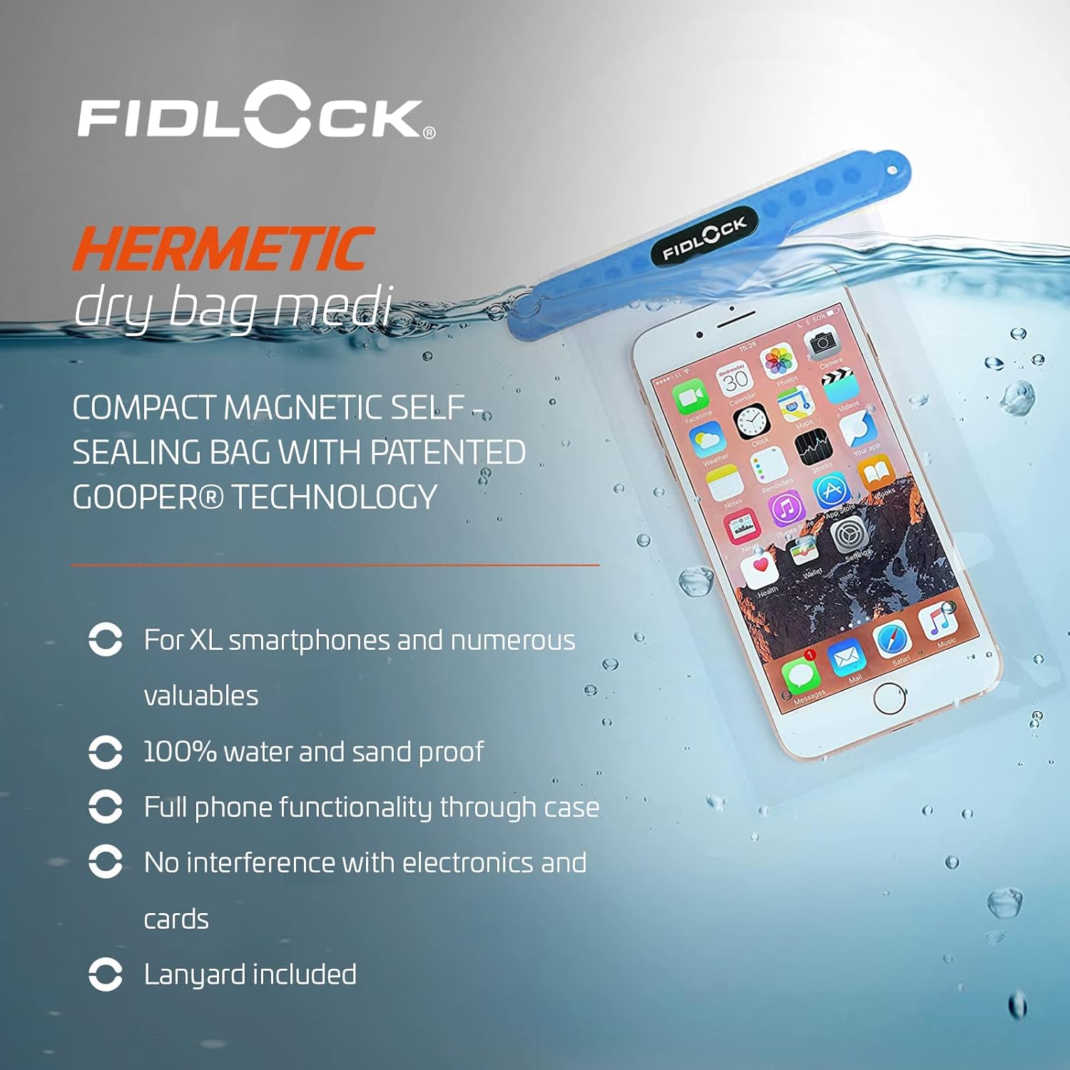 Fidlock Hermetic dry bag medi - wasserdichte Tasche für das Smartphone