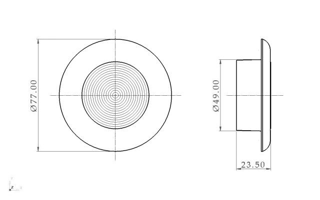 LED Einbaulampe 12 V