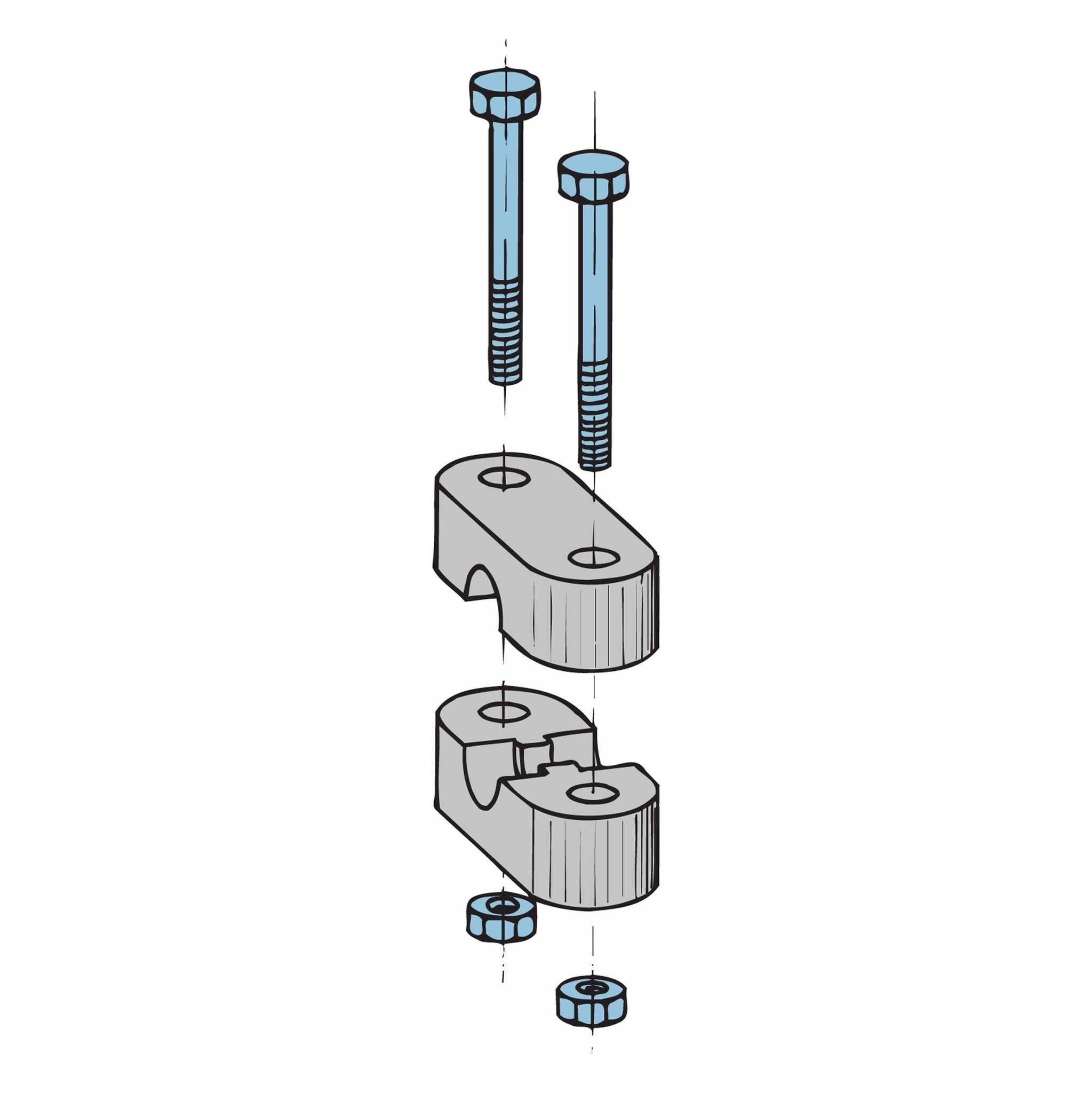 Cable clamp for Bowden cable