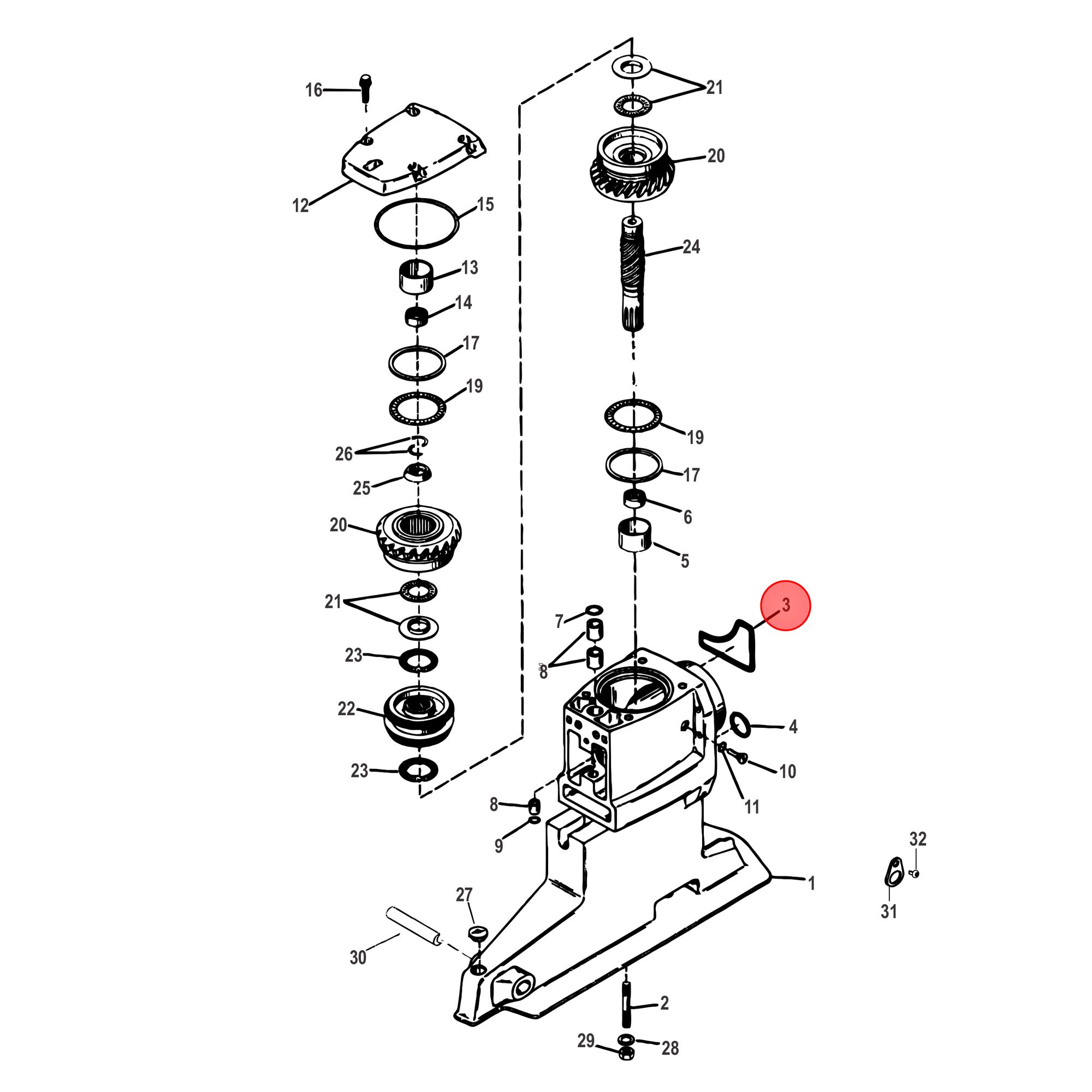 O-Ring Dichtsatz Bravo Antrieb