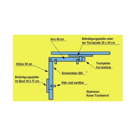 LAGUN table frame without top